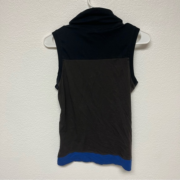 Theory Color Block High Neck Sleeveless Blouse Tank size Medium - Picture 5 of 5